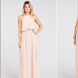 Show me your mumu heather halter bridesmaids dress